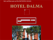 Tablet Screenshot of hoteldalma.it